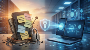 صورة توضيحية لـ دليل الحماية الرقمية: نهاية عصر كلمات المرور وبدء حقبة "مفاتيح المرور" (Passkeys)