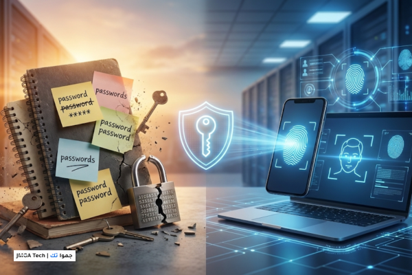 صورة توضيحية لـ دليل الحماية الرقمية: نهاية عصر كلمات المرور وبدء حقبة "مفاتيح المرور" (Passkeys)
